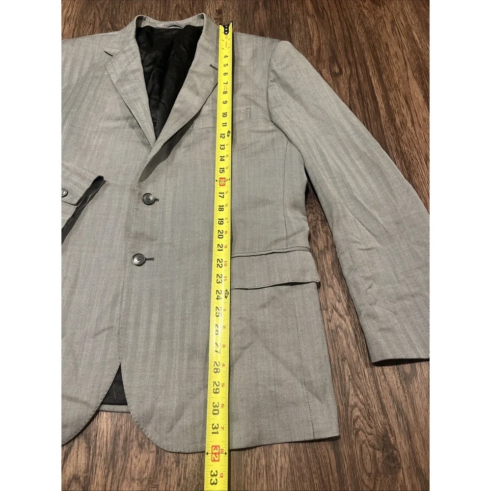 John W Nordstrom Loro Piana Jacket Men Houndstooth Blazer Size 48L Made In Italy